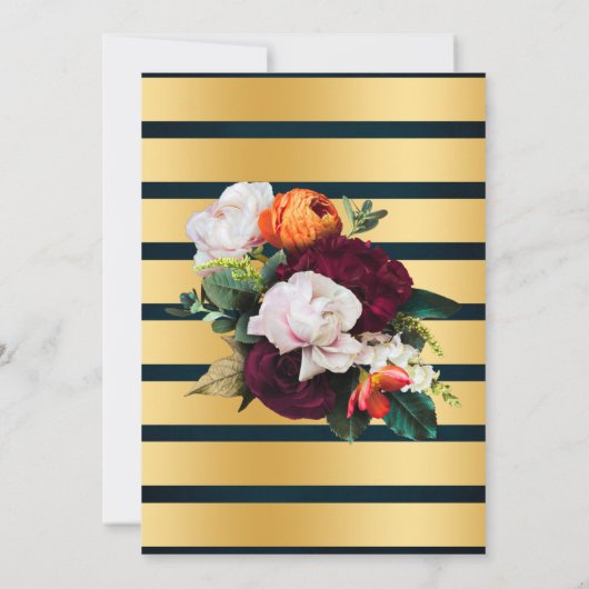 Wijn Navy Bubbles & Bourbon Volwassenen Verjaardag Kaart (Achterkant)