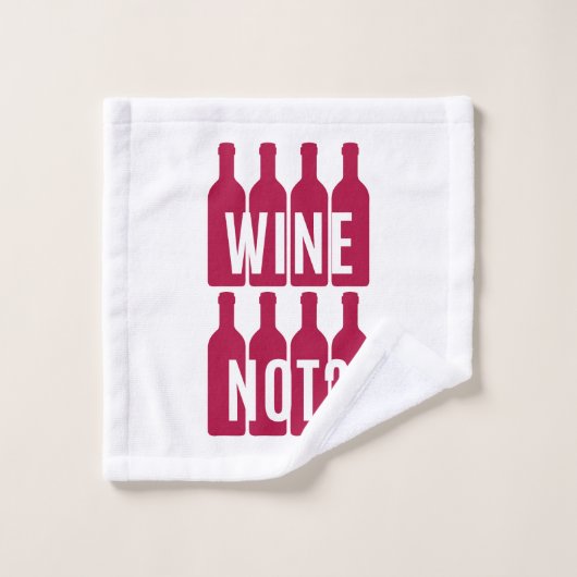 Wijn niet bad handdoek (Wasdoekje)