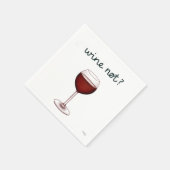 Wijn Niet Cocktail Servet (Hoek)