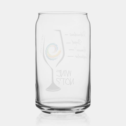 Wijn niet? Drink glas (Achterkant)