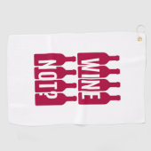 Wijn niet golfhanddoek (Horizontaal)