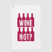 Wijn niet golfhanddoek (Voorkant)