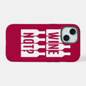 Wijn niet iPhone 15 case (Achterkant horizontaal)