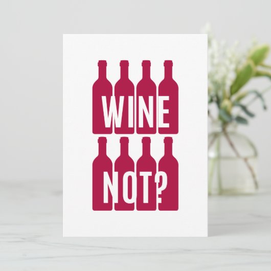 Wijn niet kaart (Staand voorkant)
