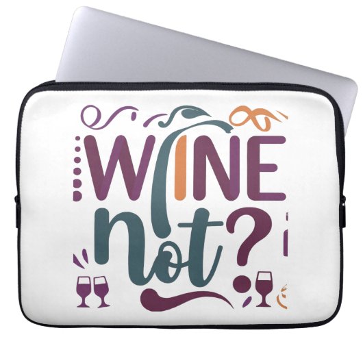 Wijn niet? Laptop Sleeve (Voorkant)