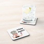 Wijn niet? onderzetter van wijndame (Rechterzijde)