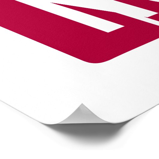 Wijn niet poster (Hoek)