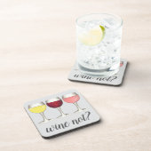 Wijn niet? Red White Rosé Glasses Winery Wine Love Bier Onderzetter (Rechterzijde)