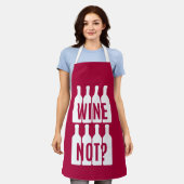 Wijn niet schort (Gedragen)