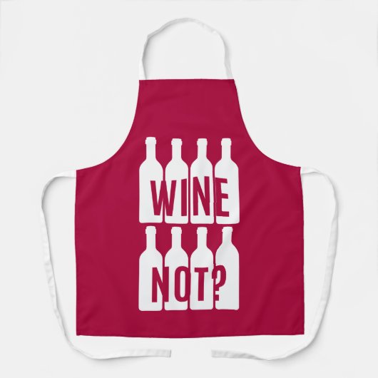 Wijn niet schort (Voorkant)