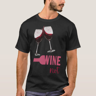 Wijn Niet Spiritueel Glazen T-shirt