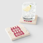 Wijn niet stenen onderzetter (Zijkant)