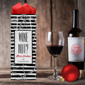 Wijn Niet Strepen Zilveren Parels en Kettingen Wijn Cadeautas