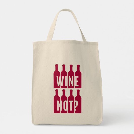 Wijn niet tote bag (Achterkant)