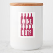 Wijn niet voedselcontainer etiket (Voorkant)