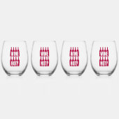 Wijn niet wijnglas zonder voet (Voorkant)