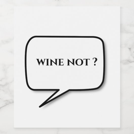wijn niet wijnlabels etiket (Enkel label)