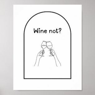 Wijn Niet? Wijnposter Poster
