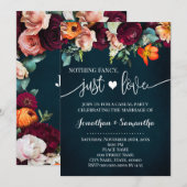 Wijn Niets Gewoons Gewoon Liefde Elopement Uitnodi Save The Date (Voorkant / Achterkant)