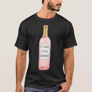 Wijn O klok Ergens 41 T-shirt