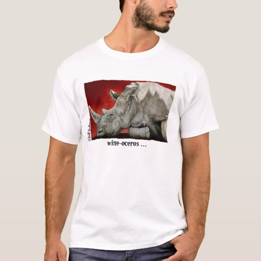 Wijn-oceros T-shirt (Voorkant)