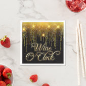 Wijn O'Clock Gold Glitz Servet (Insitu)