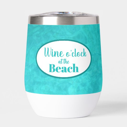 Wijn O'Clock op het strand Marine Blue (Voorkant)