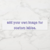 Wijn (of Mousserende Wijn) Flessenetiket (4"x 3,5" Waterfles Etiket (Enkel label)