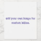 Wijn (of Mousserende Wijn) Flessenetiket (4"x 3,5" Wijn Etiket (Enkel label)