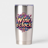Wijn om uur geïsoleerde drinkbeker (Voorkant)