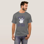 WIJN OMDAT DIT JAAR BOOSHEET IS! Halloween Gho T-shirt (Voorkant volledig)