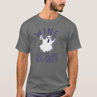 WIJN OMDAT DIT JAAR BOOSHEET IS! Halloween Gho T-shirt