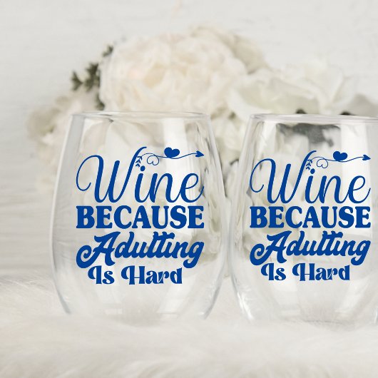 Wijn omdat het aanpassen is harde wijn stamloos gl wijnglas zonder voet