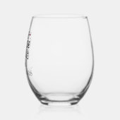 Wijn omdat volwassen is hard gepersonaliseerd wijnglas zonder voet (Links)