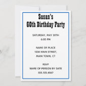 Wijn Ongeveer 60e Verjaardag Grappig uitnodigen Kaart (Achterkant)