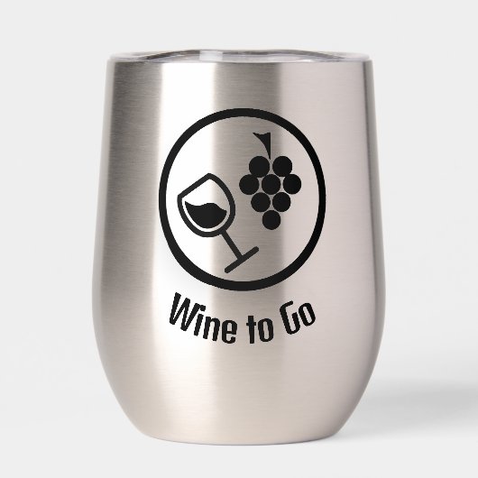 Wijn ontwerp Thermische Wijn Tumbler (Achterkant)