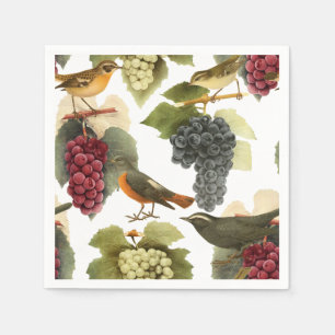 Wijn op de wijn servet