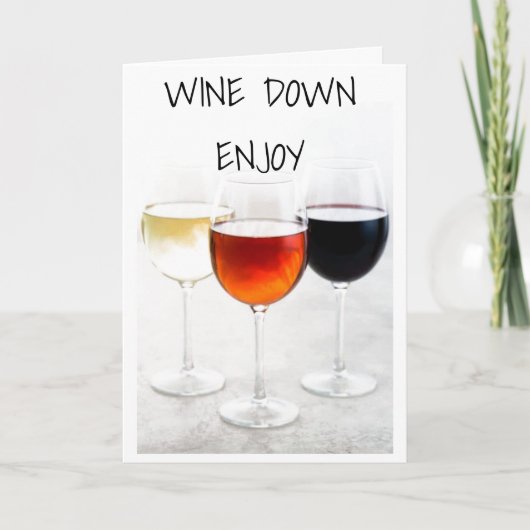 ***WIJN OP JE VERJAARDAG*** KAART (Voorkant)