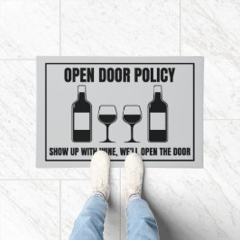 Wijn Open Deur Beleid Deurmat