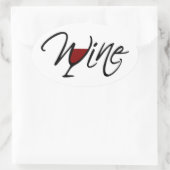 WIJN OVALE STICKER (Tas)