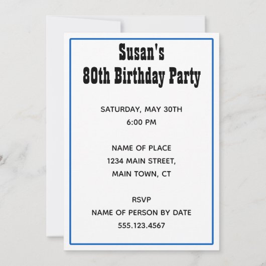 Wijn over 80e verjaardag Grappig Uitnodigen Kaart (Achterkant)