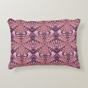 Wijn Paarse roze faux satin Abstract loods Accent Kussen