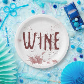Wijn Papieren Bordje (Feest)
