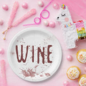 Wijn Papieren Bordje (Feest)
