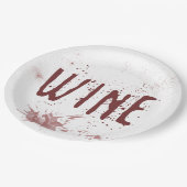 Wijn Papieren Bordje (Gekanteld)