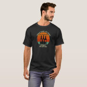 Wijn paring Turkey Crazy Relatives Funny Thanksgi T-shirt (Voorkant volledig)
