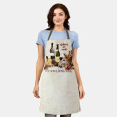 Wijn partij kaas druiven Toscaanse stijl keuken Schort (Gedragen)