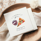 Wijn & Pizza Perfect Pair Proefhuwelijk Diner Servet