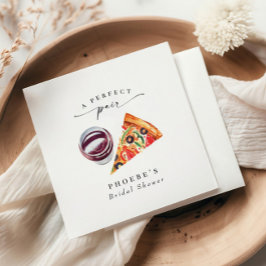 Wijn & Pizza Perfect Pair Proefhuwelijksdiner Servet