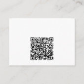 Wijn,Pizza QR Code Bruidsfeest Registratie Informatiekaartje (Achterkant)